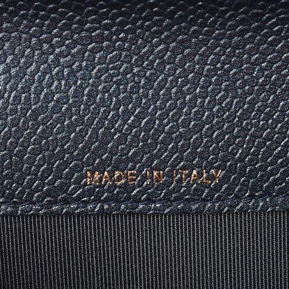 Chanel Metallic Caviar Quilted Card Holder Blue 7 of 10