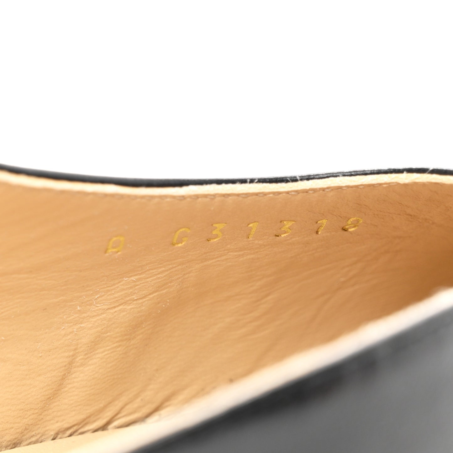 Goatskin Grosgrain Cap Toe CC Slingback Sandals 38 Black