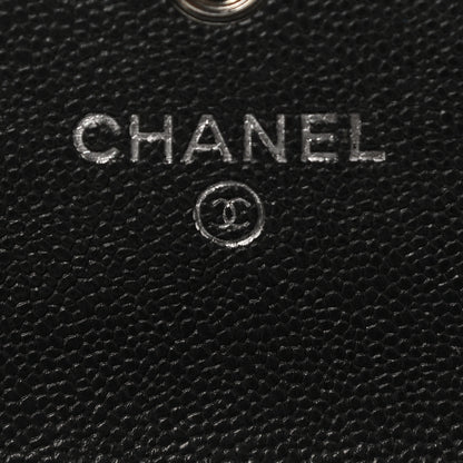 Chanel Metallic Caviar Quilted Boy Flap Wallet Black 7 of 10