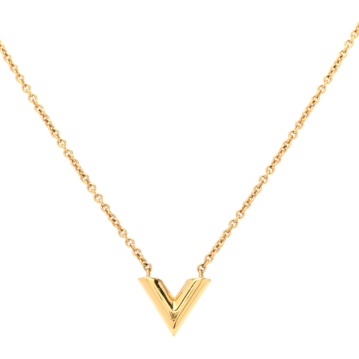 Essential V Necklace Gold