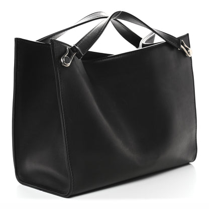 The Row Polished Saddle Calfskin Small Alexia Bag Black 4 of 12