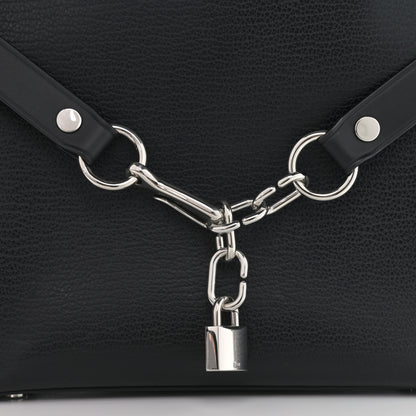 Alexander Wang Grained Calfskin Attica Studded Chain Satchel Black 7 of 10