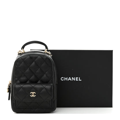 Chanel Caviar Quilted CC Mini Classic Backpack Black 12 of 12