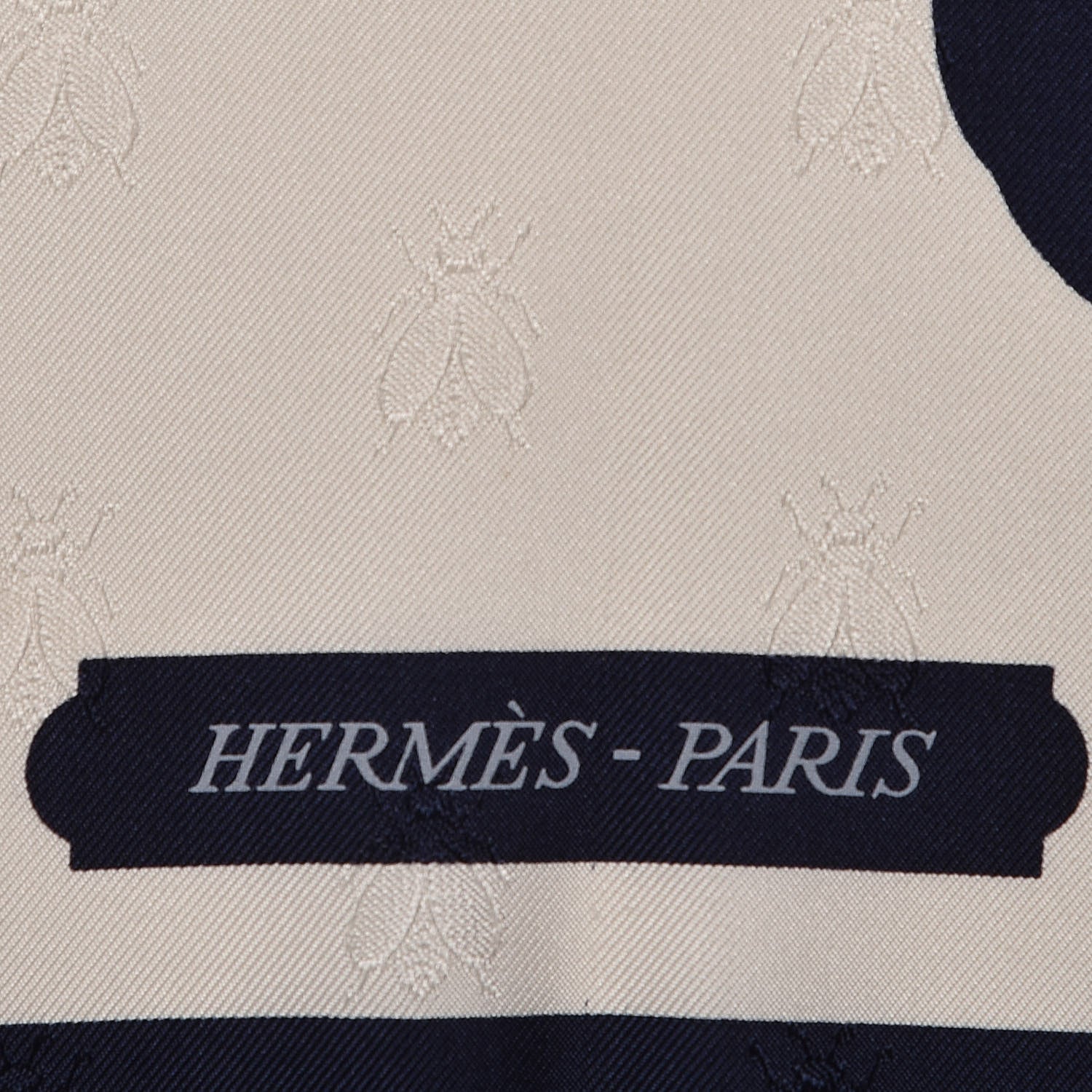 Hermes Silk Harnais De Cour Tattoo Scarf 90 Marine White 4 of 7