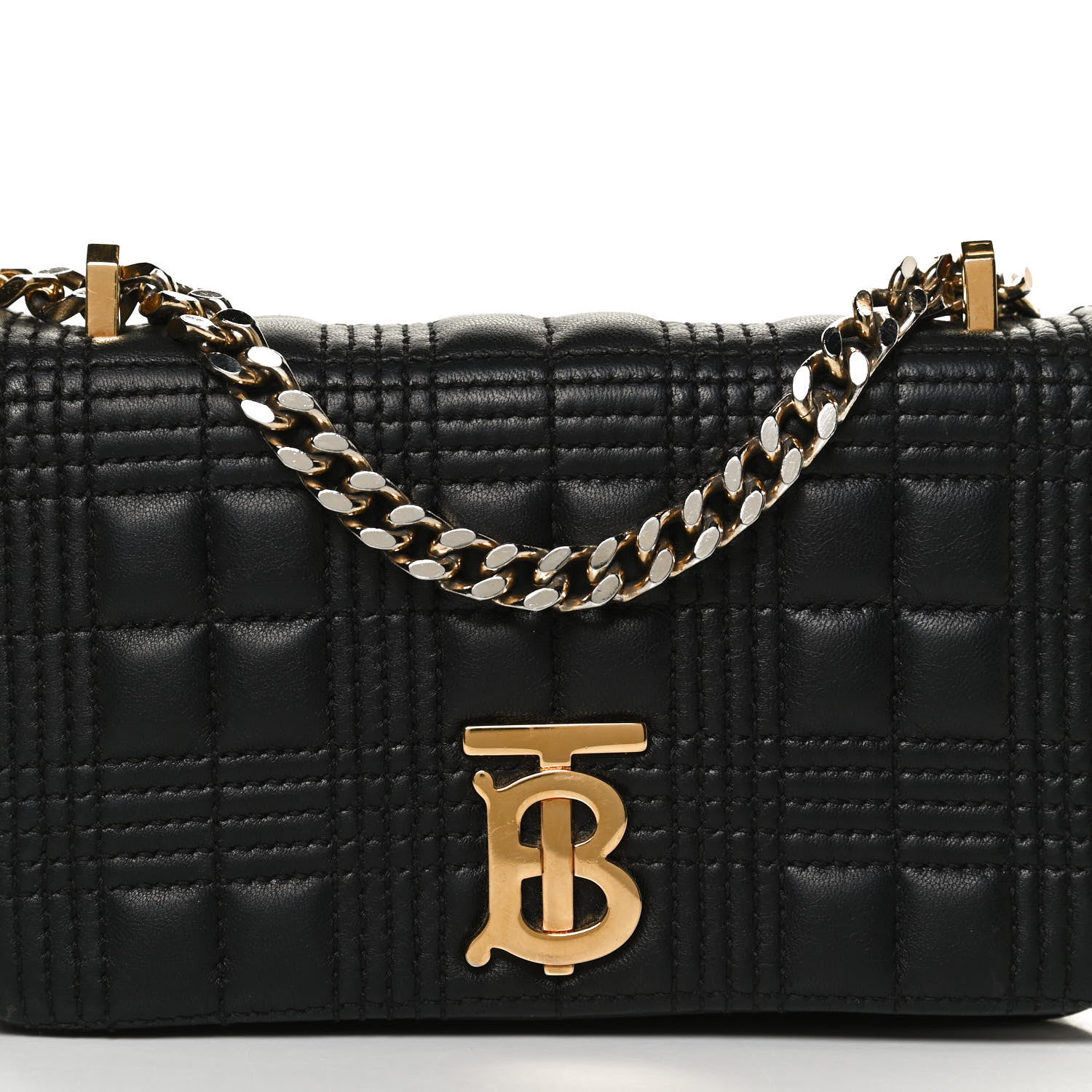 Burberry Grainy Calfskin Quilted Mini Lola Bag Black 8 of 10