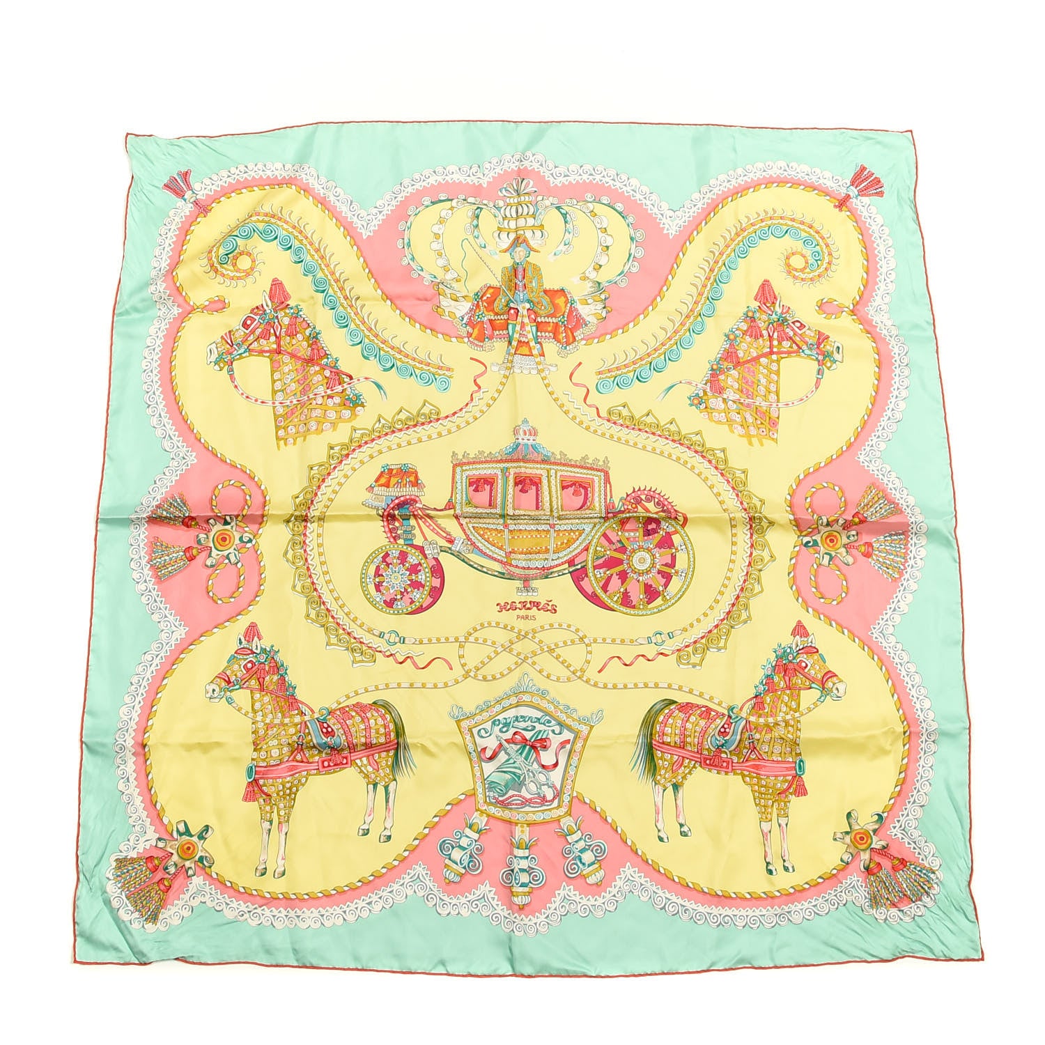 Hermes Silk Paperoles Scarf 90 1 of 3