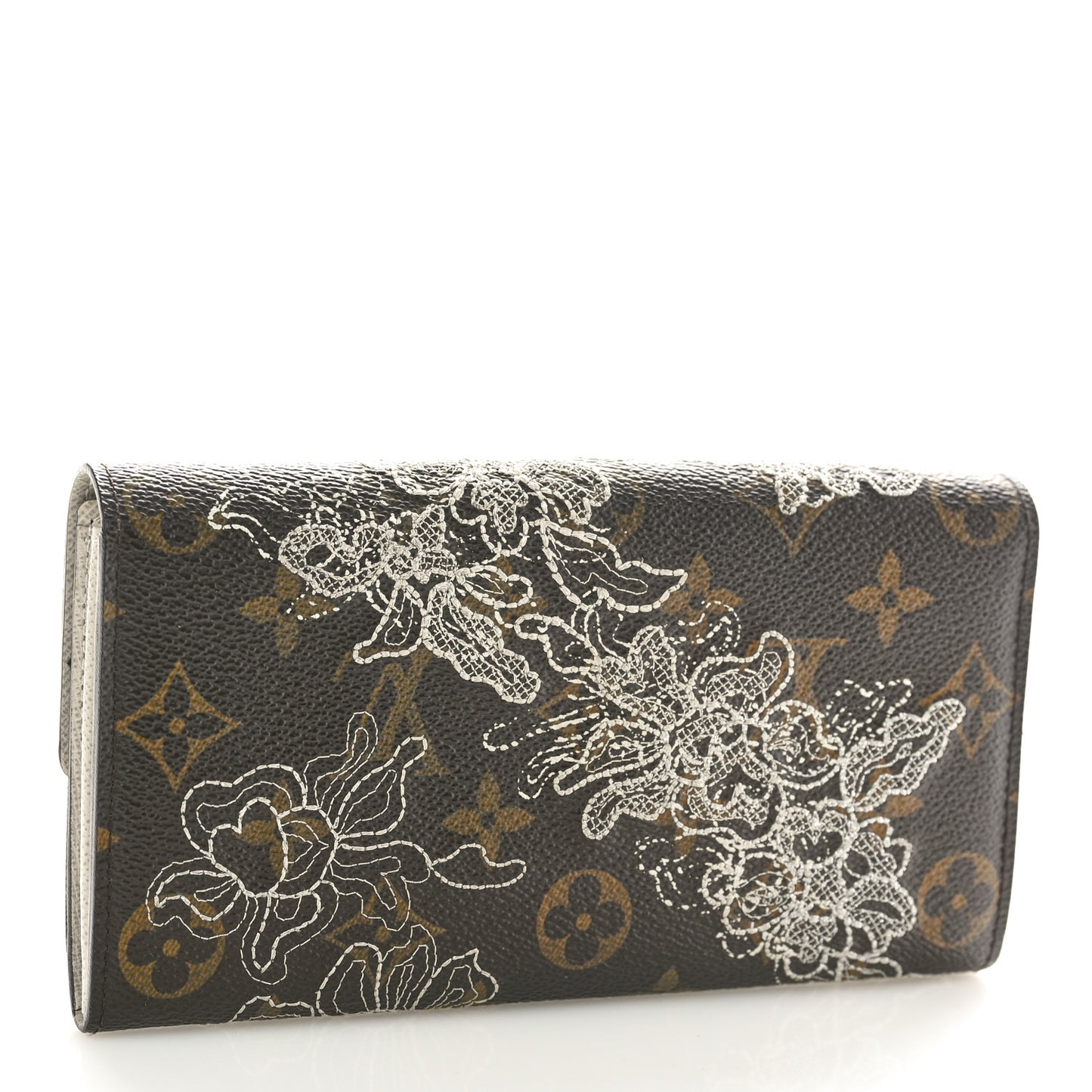 Monogram Dentelle Sarah Wallet Silver