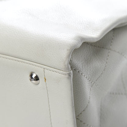 Chanel Caviar CC Tote White 10 of 20