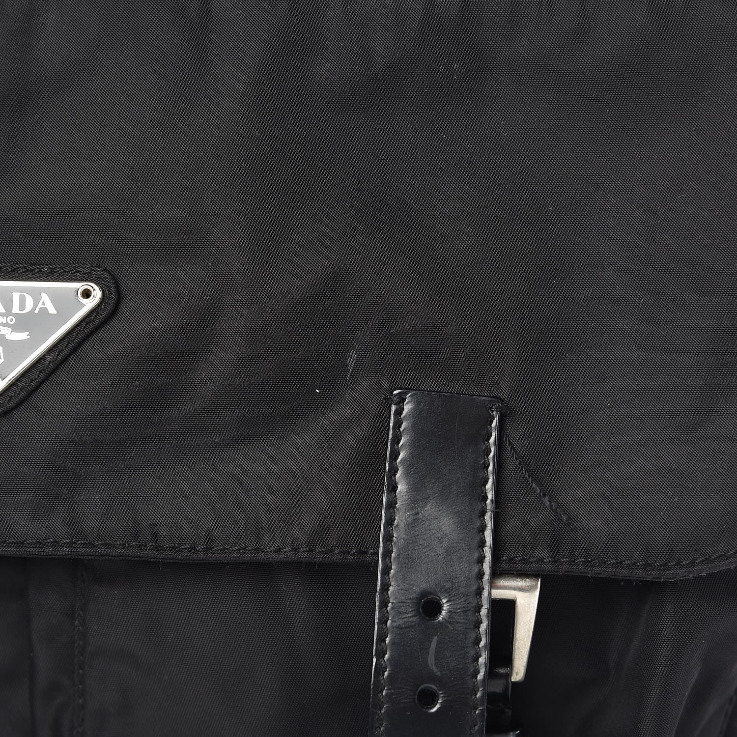 Prada Tessuto Nylon Messenger Bag Black 8 of 14