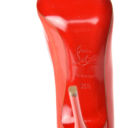 Christian Louboutin Patent Pigalle Follies 100 Pumps 35.5 Poppy 9 of 10