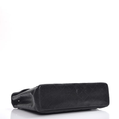 Chanel Caviar Quilted Jumbo Single Flap Black 5 of 12