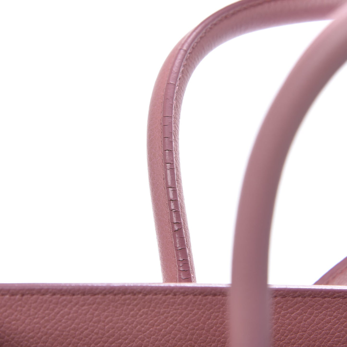 Grained Calfskin Baby Sac De Jour Dark Rose