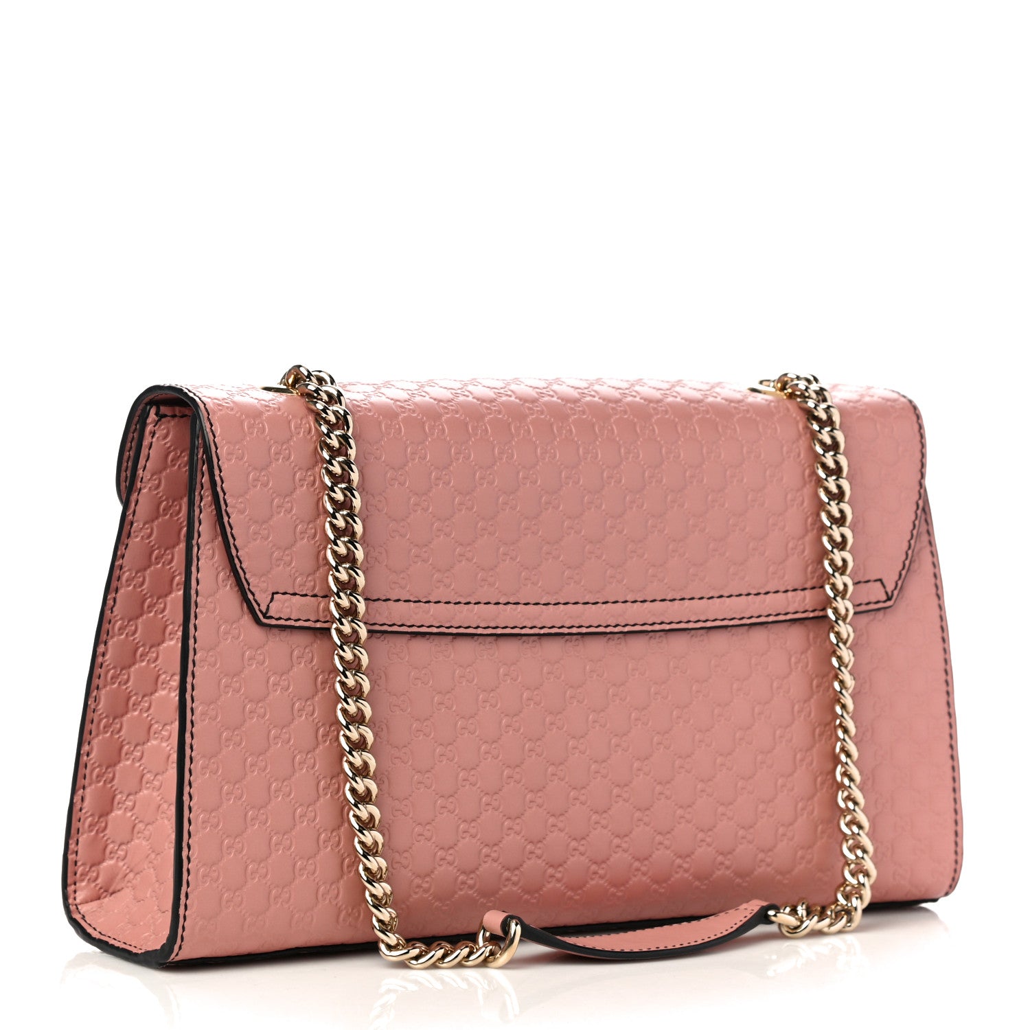Gucci Microguccissima Medium Emily Chain Shoulder Bag Soft Pink 3 of 14