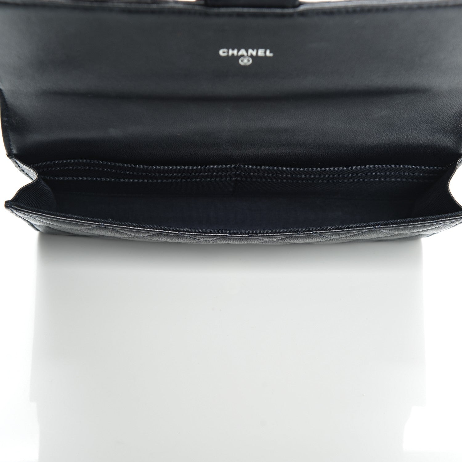 Chanel Lambskin Quilted Travel Wallet Navy 5 of 8