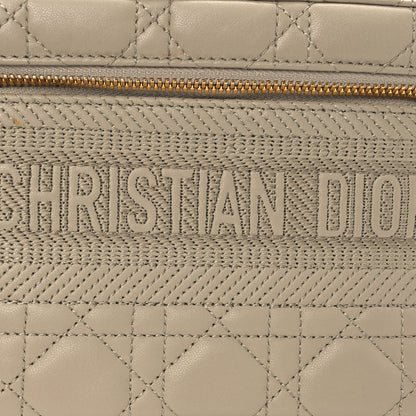 Christian Dior Lambskin Cannage Small Diortravel Vanity Case Light Beige 8 of 13