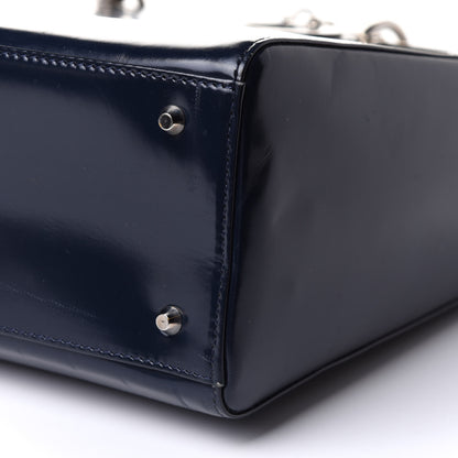 Christian Dior Glazed Calfskin Large Lady Dior Dark Blue 11 of 14