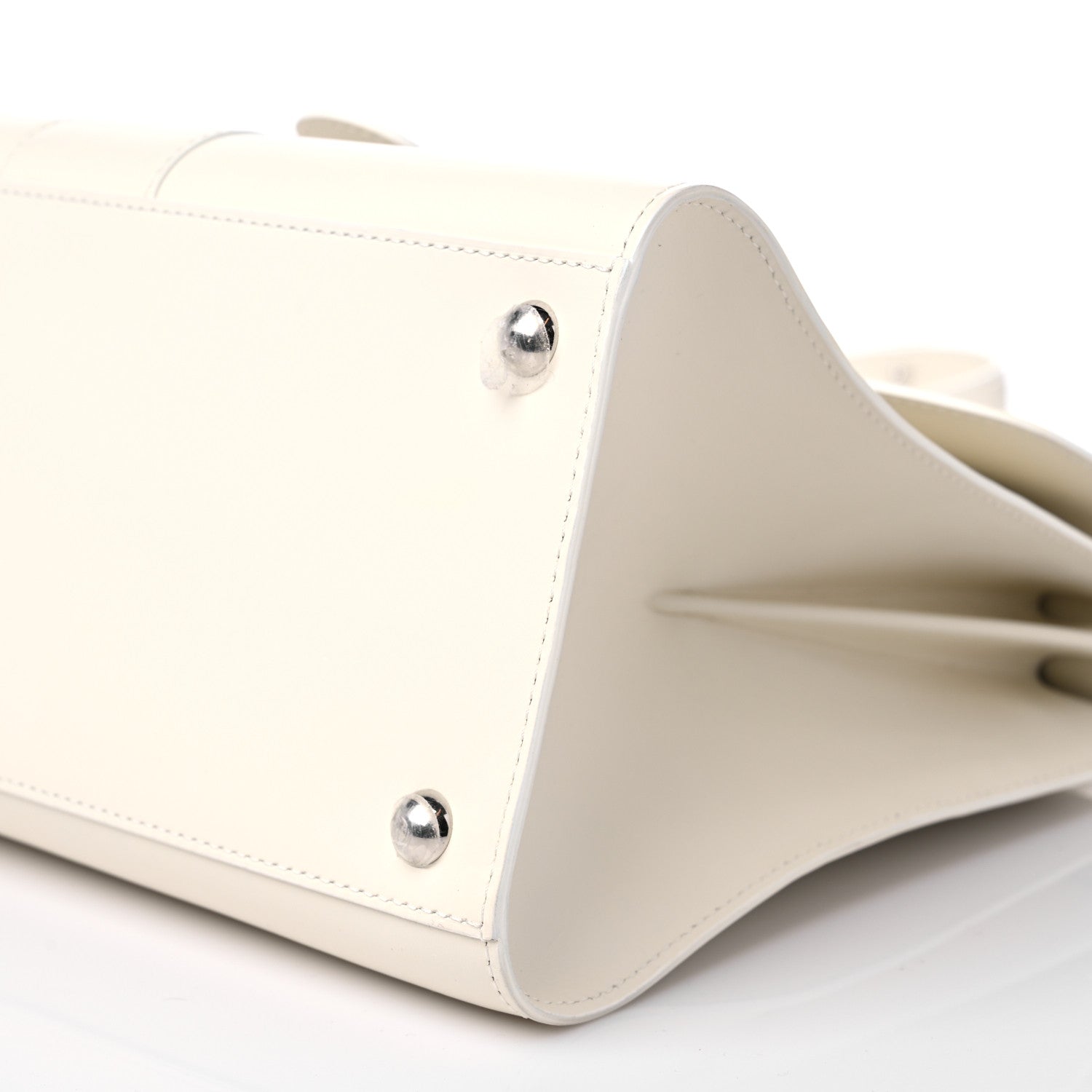 Delvaux Box Calfskin MM Brillant Satchel Ivory 10 of 12