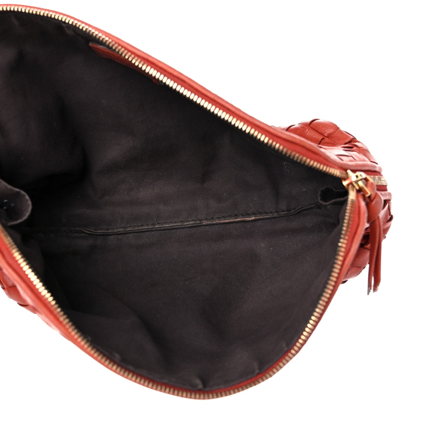 Bottega Veneta Nappa Intrecciato Cosmetic Case Red 5 of 22