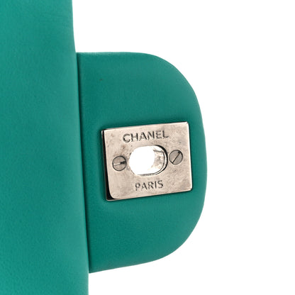 Chanel Patent Calfskin Quilted Mini Rectangular Flap Green 8 of 12