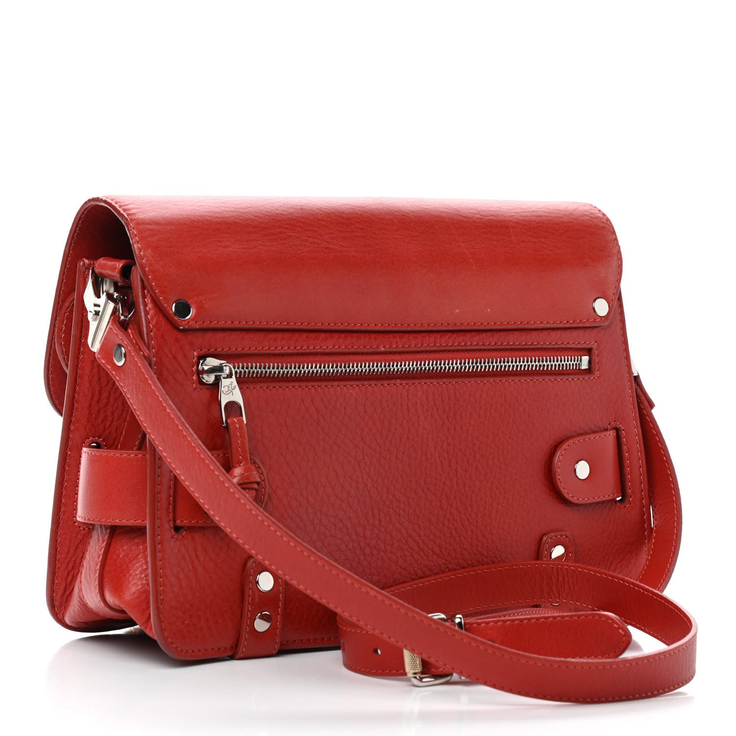 Calfskin Mini PS11 Classic Shoulder Bag Red