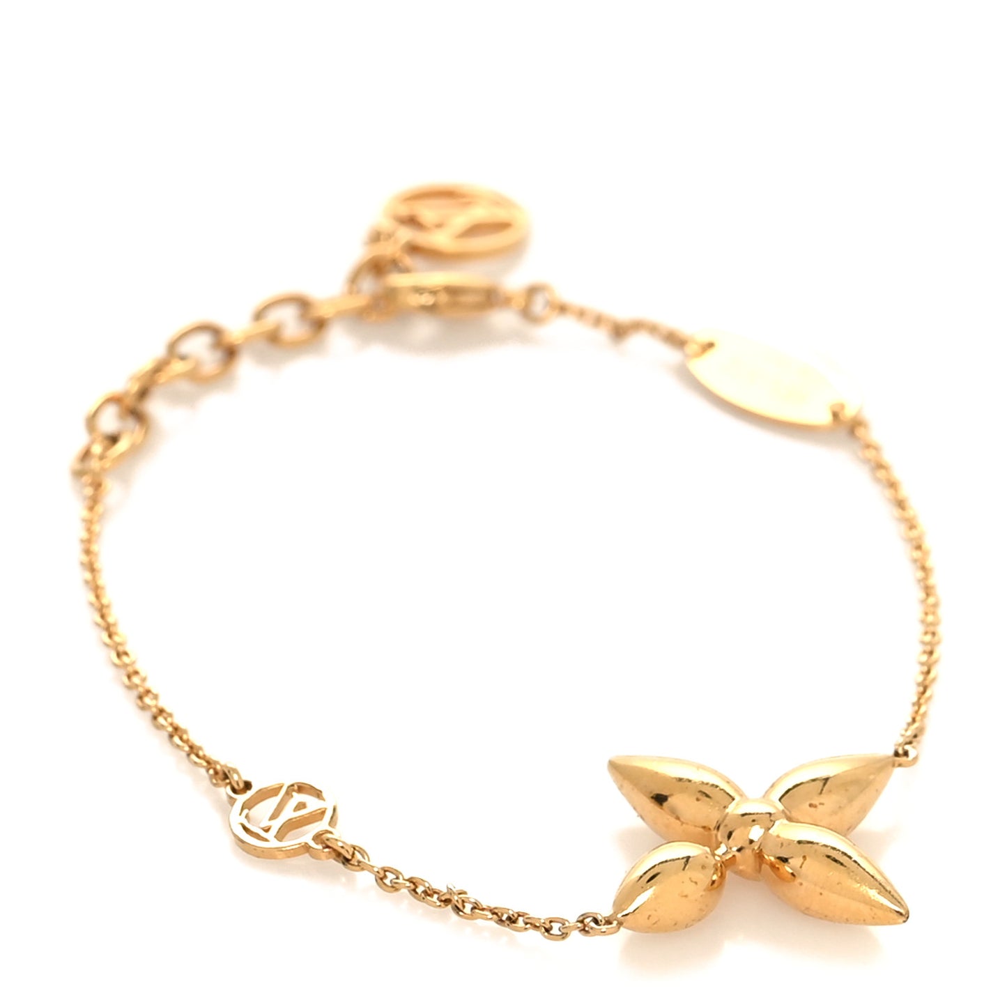 Metal Louisette Charm Bracelet Gold