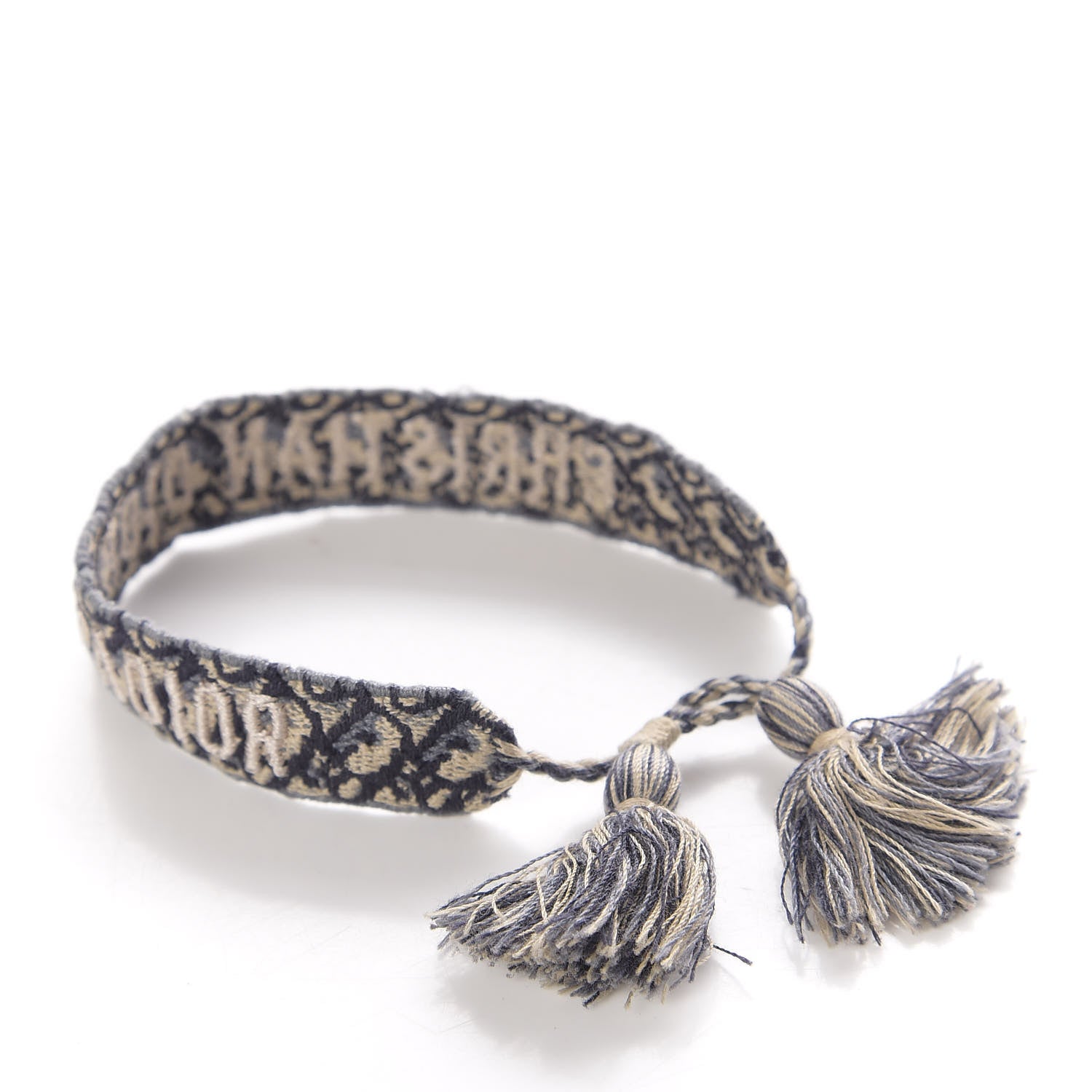 Christian Dior Woven Cotton J'Adior Friendship Bracelet Set Navy 3 of 6