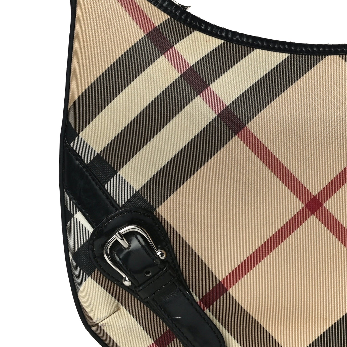 Supernova Check Buckle Hobo Black