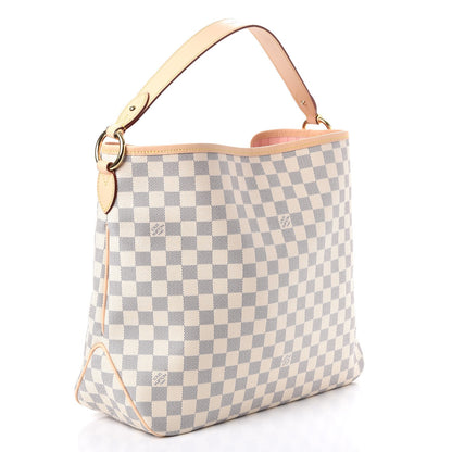Louis Vuitton Damier Azur Delightful MM Rose Ballerine 3 of 8