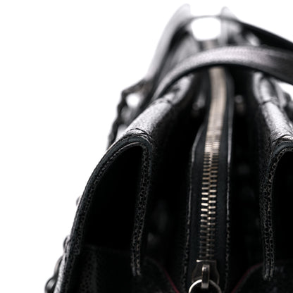 Chanel Crumpled Grained Calfskin Quilted CC Crave Tote Black 26 of 26