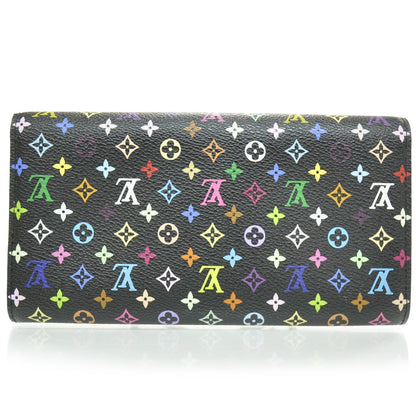 Louis Vuitton Monogram Multicolor Sarah Wallet Black 2 of 7