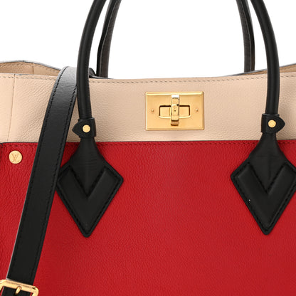 Louis Vuitton Calfskin Monogram On My Side Pirate Red 7 of 12