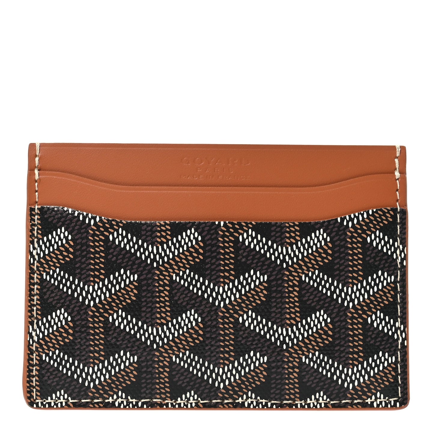 Goyardine Saint Sulpice Card Holder Black Gold