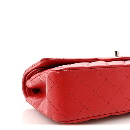 Chanel Lambskin Quilted Medium Double Flap Red 9 of 10