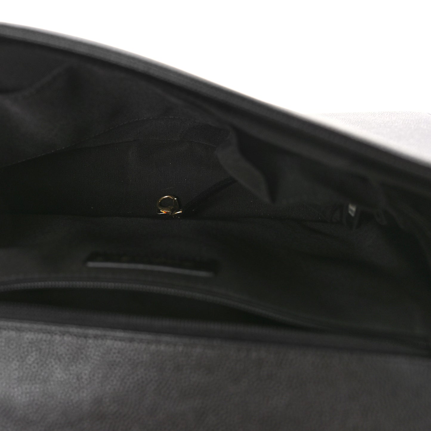 Caviar Quilted Large Boy Flap Black