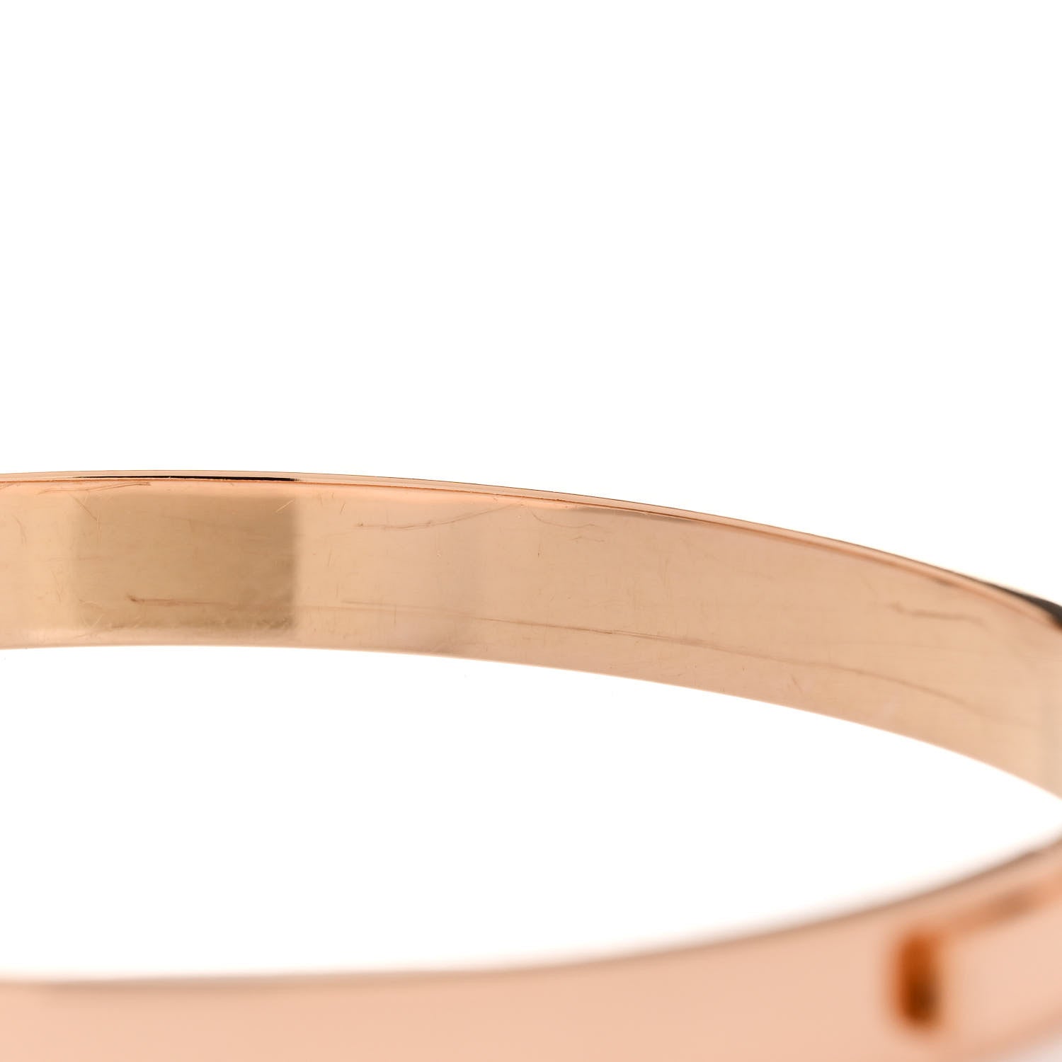 Hermes 18K Rose Gold Diamond PM H D'Ancre Bracelet XS 4 of 5