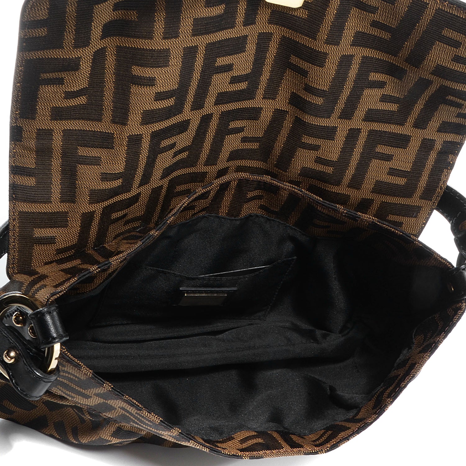 Fendi Zucca Small Chef Shoulder Bag Tobacco 6 of 8