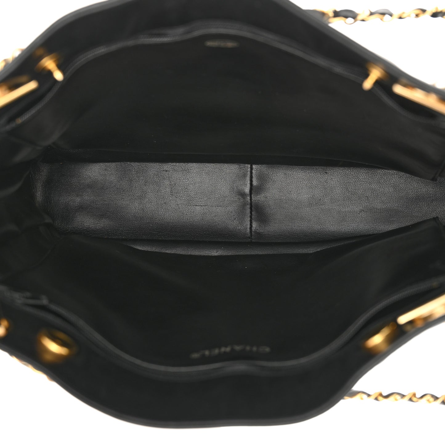 Lambskin Quilted Shoulder Bag Black