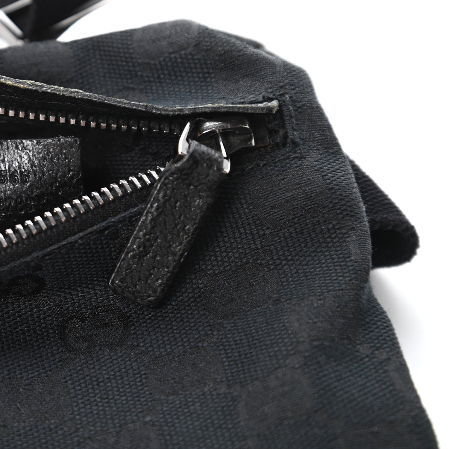 Gucci GG Monogram Double Pocket Belt Bag Black 9 of 10