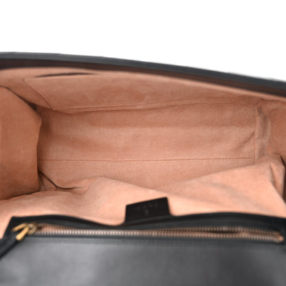 Gucci Calfskin Bamboo Trapuntata Queen Margaret Top Handle Bag Black 5 of 10