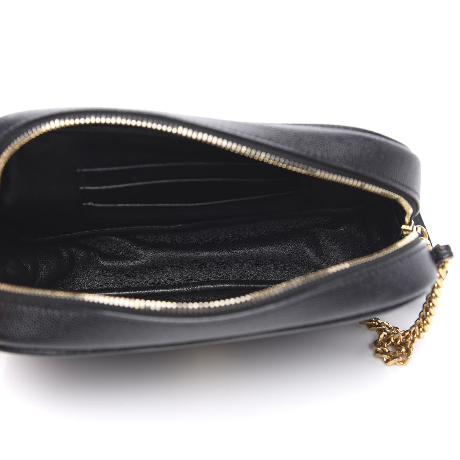 Saint Laurent Grain De Poudre Matelasse Monogram Mini Lou Camera Bag Black 5 of 10