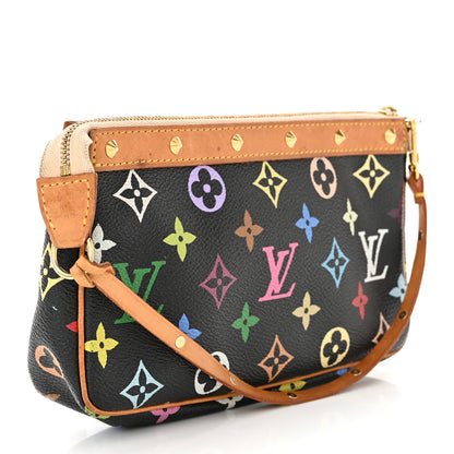 Louis Vuitton LOUIS VUITTON Monogram Multicolor Pochette Accessories Black 2 of 10