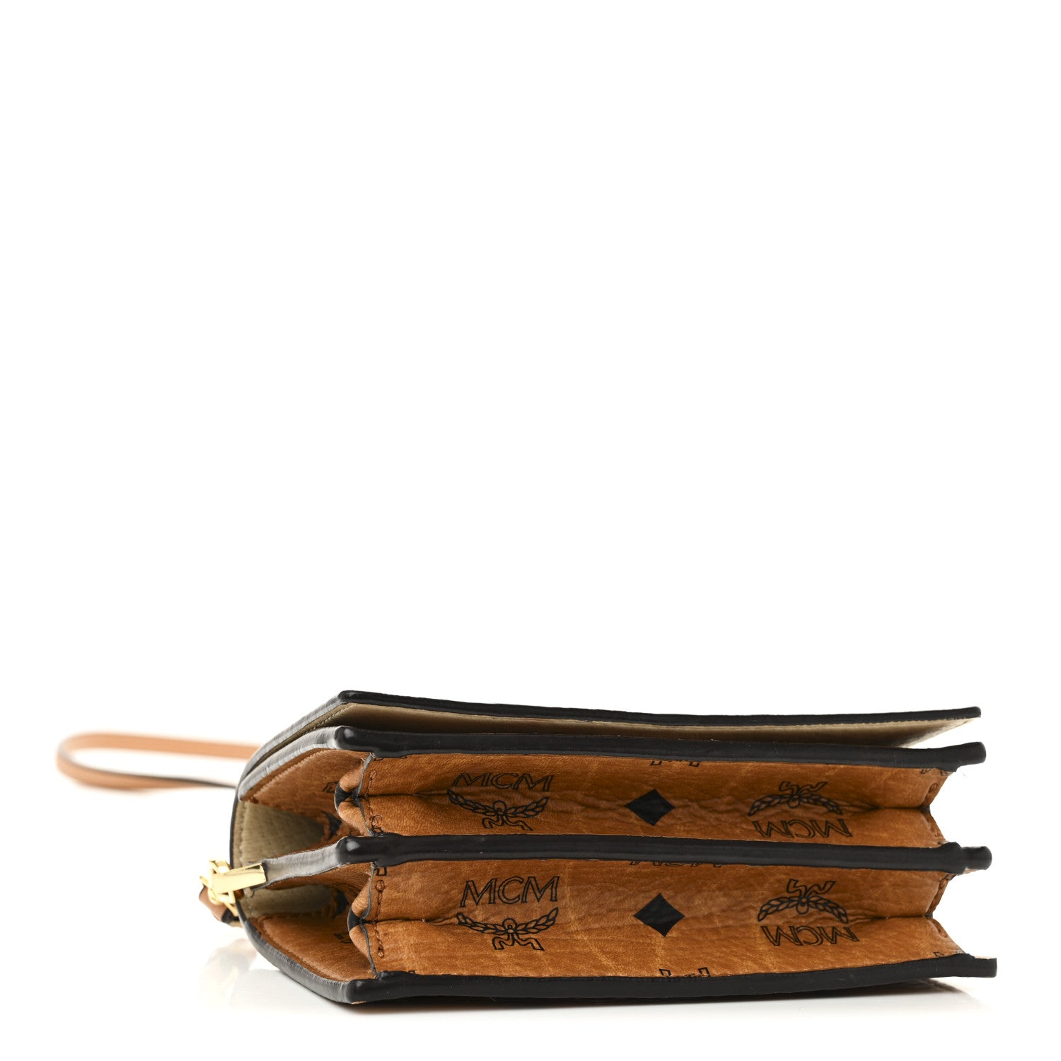 MCM Visetos Rabbit Crossbody Cognac 4 of 10