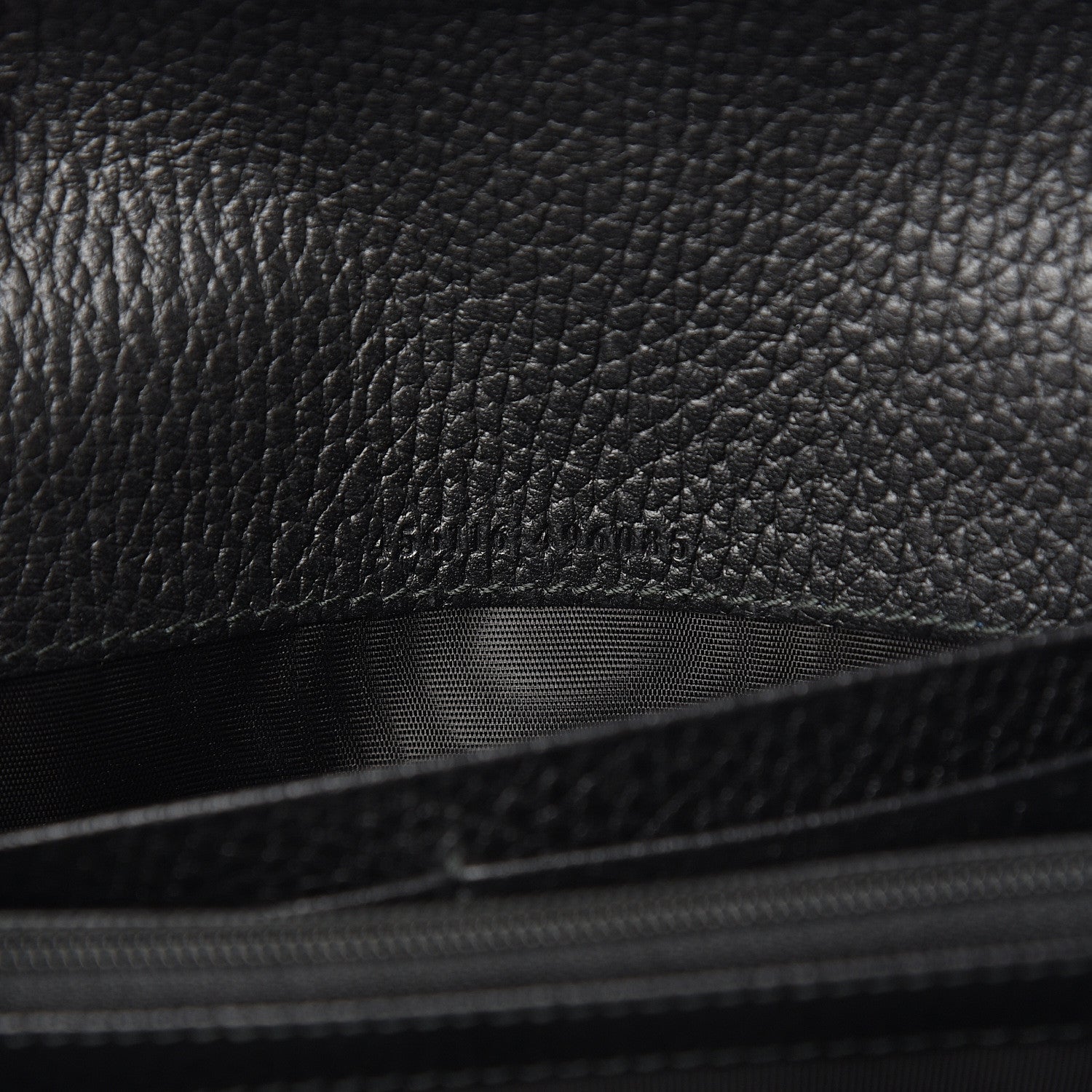 Gucci Dollar Calfskin GG Marmont Continental Wallet Black 6 of 9