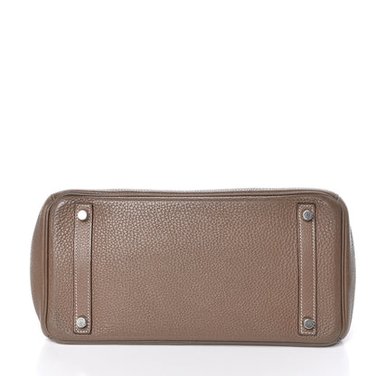 Hermes Taurillon Clemence Birkin 30 Etoupe 6 of 31