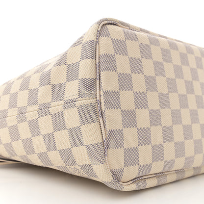 Louis Vuitton Damier Azur Braided Neverfull MM Pink 8 of 9