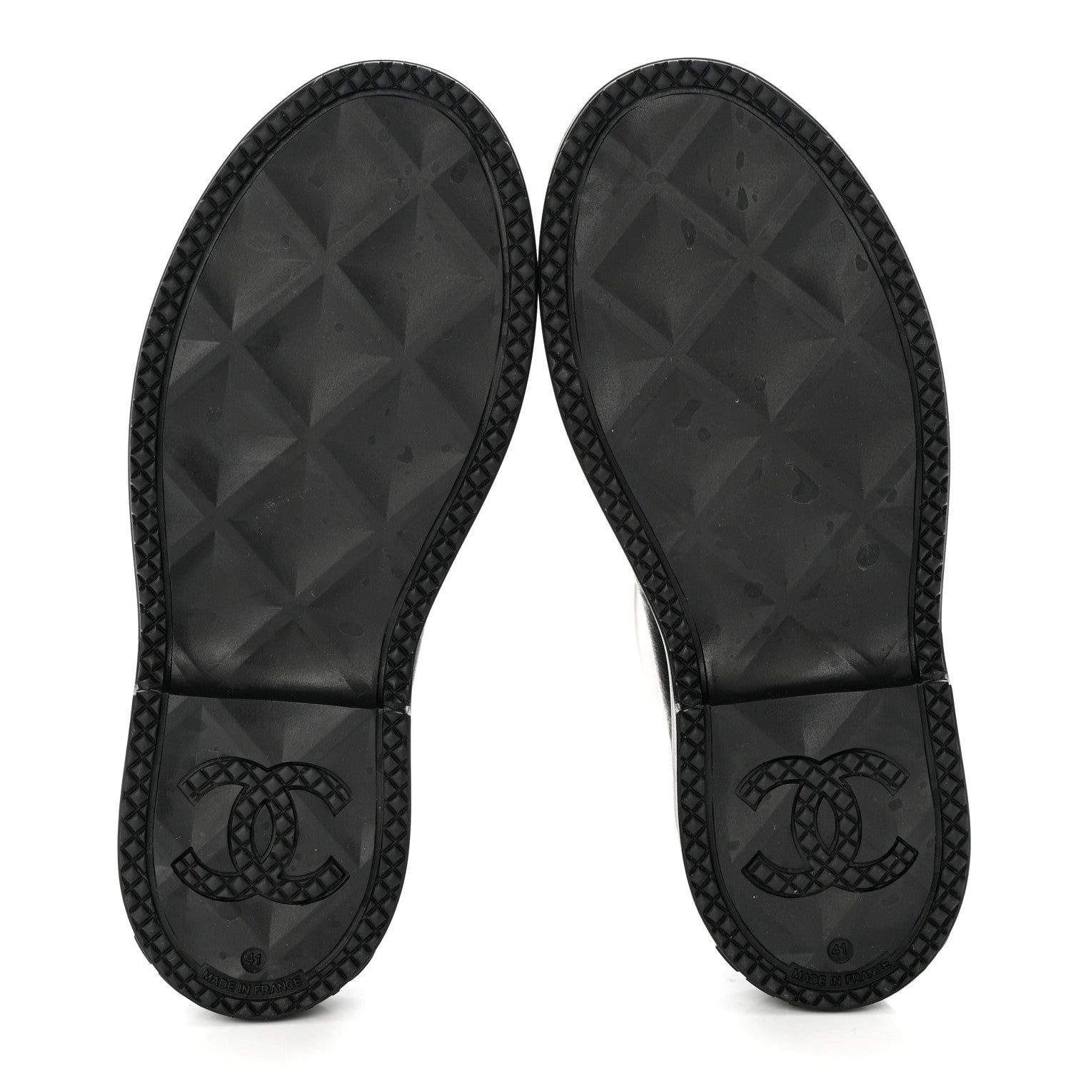 Chanel Caoutchouk CC High Boots 41 Black 5 of 8