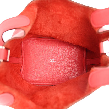 Hermes Taurillon Clemence Picotin Lock 18 PM Bougainvillea 5 of 10