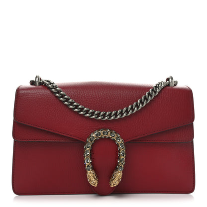 Gucci Dollar Calfskin Swarovski Crystal Small Dionysus Shoulder Bag Hibiscus Red 1 of 11