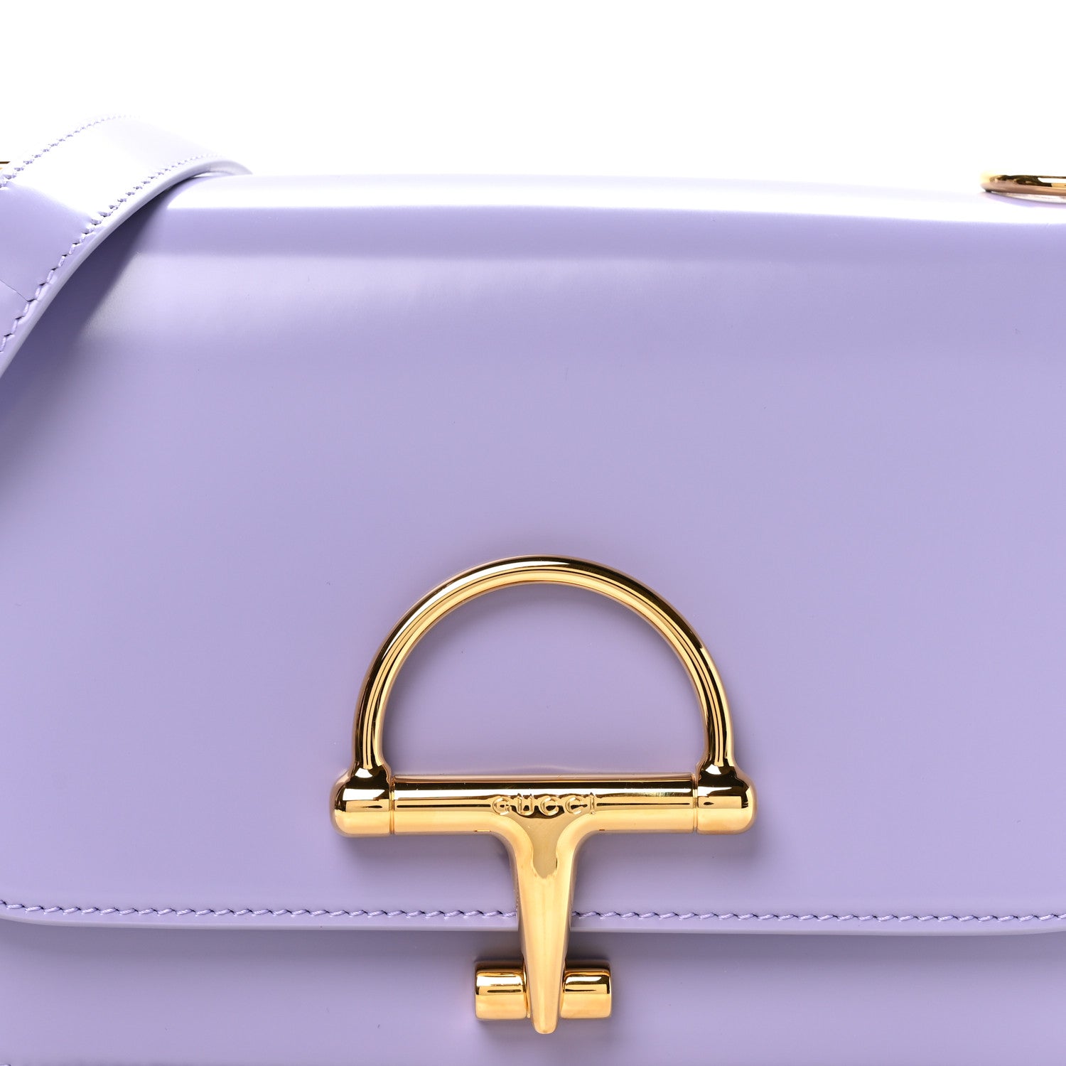 Gucci Patent Siena Small Shoulder Bag Lapis 8 of 10
