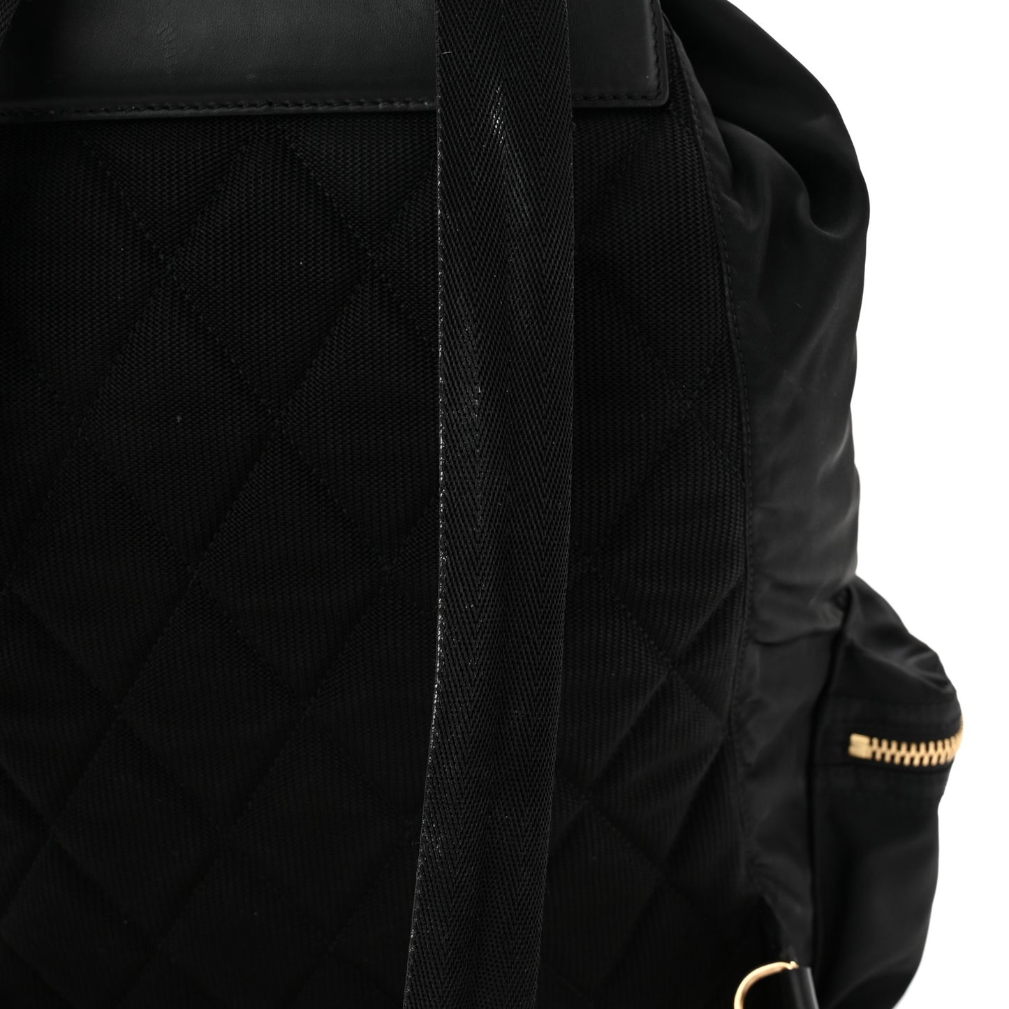 Nylon Medium Rucksack Backpack Black